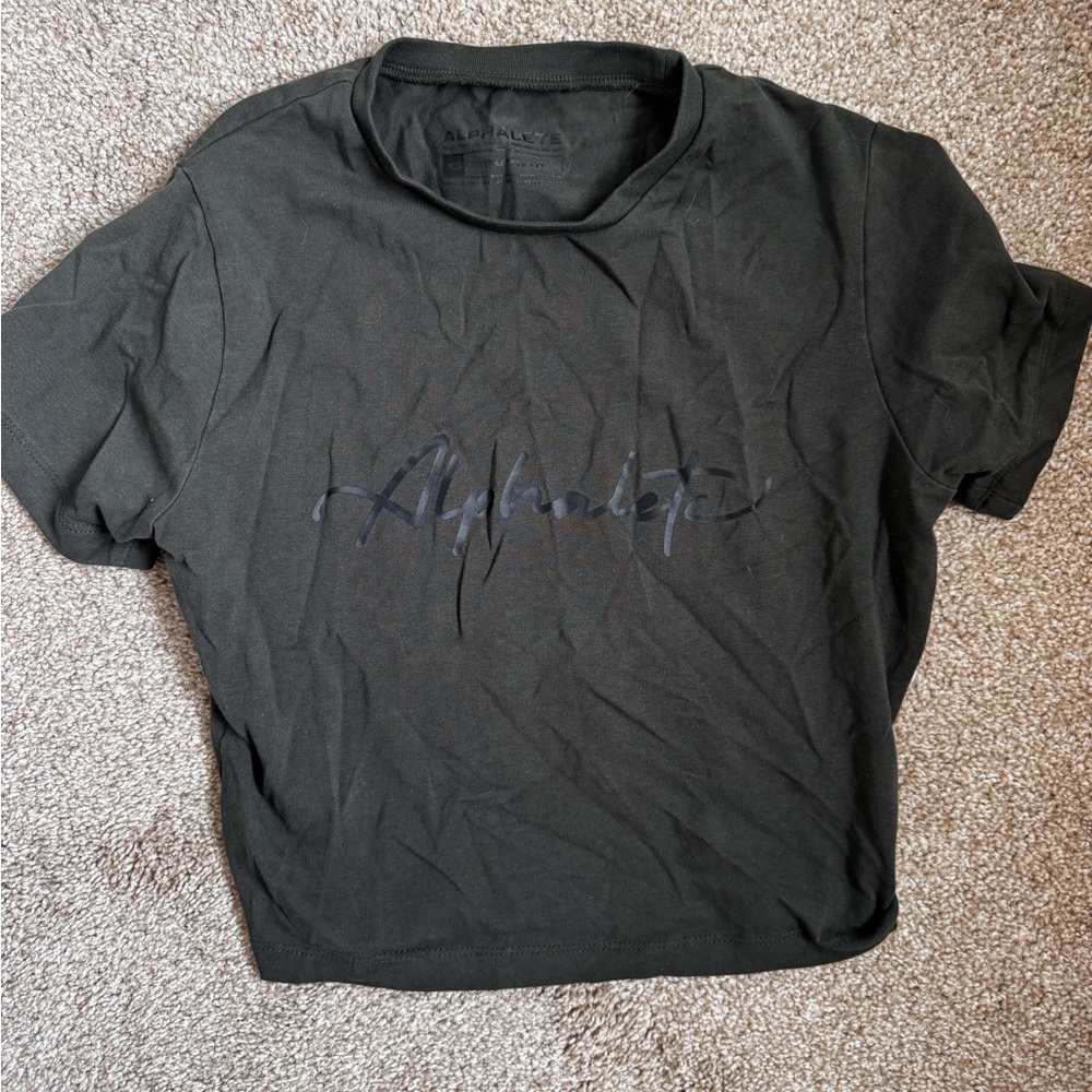 Alphalete Women's Dark Green Crop Top